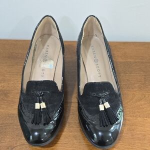 Karen Scott Black Patent Leather Loafers